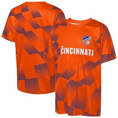Youth Outerstuff Orange FC Cincinnati Sheer Thrill T-Shirt