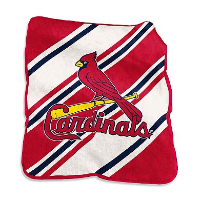 "Logo Brands St. Louis Cardinals 50"" x 60"" Raschel Stripe Throw Blanket"
