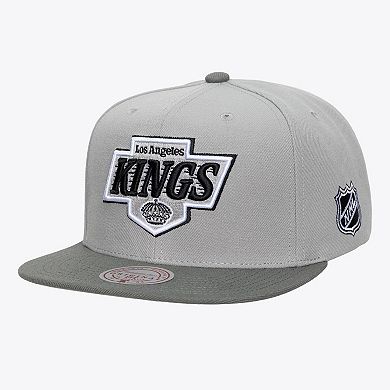 Men's Mitchell & Ness Gray Los Angeles Kings Legendary Home Snapback Hat