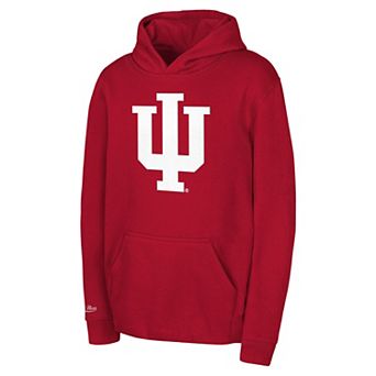 Youth Mitchell & Ness Crimson Indiana Hoosiers Throwback Hoodie