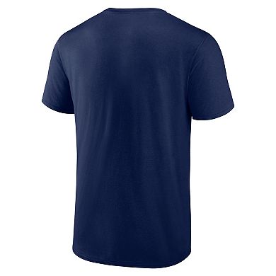 Men's Logo Athletic Navy Cleveland Guardians Official Logo T-Shirt