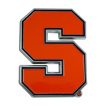 Logo Brands Syracuse Orange Embossed Color Auto Emblem