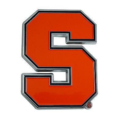 Logo Brands Syracuse Orange Embossed Color Auto Emblem