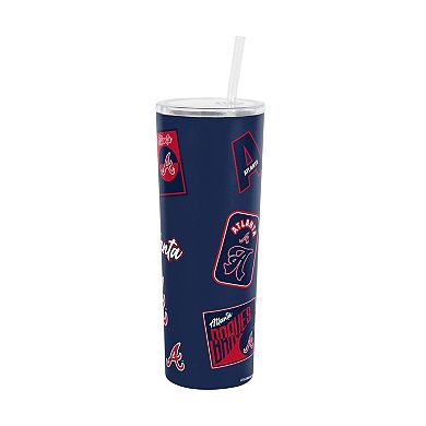 Logo Brands Atlanta Braves 30oz Dreamweave Straw Tumbler