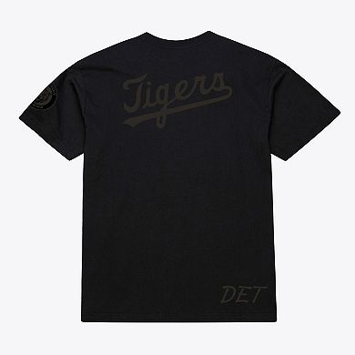 Men Mitchell & Ness Black Detroit Tigers Cooperstown Collection Phantom T-Shirt