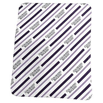 Logo Brands Colorado Rockies 50" x 60" Classic Vertical Stripe Fleece Throw Blanket
