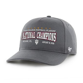 Men's '47 Charcoal Indiana Hoosiers College Football Playoff 2025 National Champions Hitch Adjustable Hat