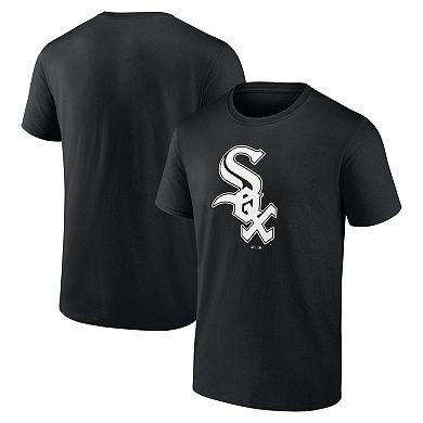 Men's Logo Athletic Black Chicago White Sox Official Logo T-Shirt