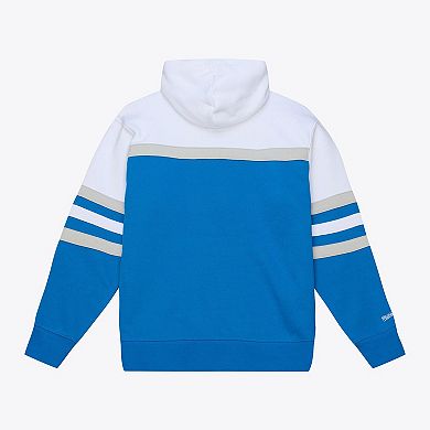 Men's Blue Mitchell & Ness Detroit Lions Head Coach Hoodie