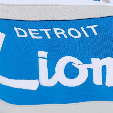 Men's Blue Mitchell & Ness Detroit Lions Head Coach Hoodie