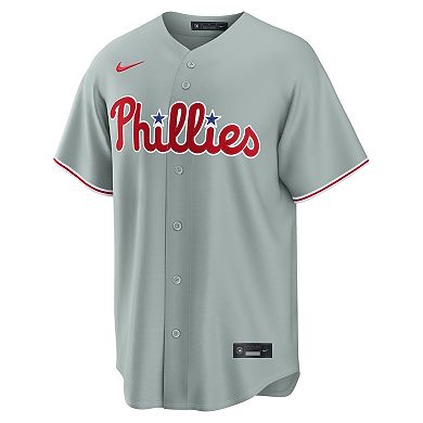 Men's Nike Bryce Harper Gray Philadelphia Phillies Road Replica Jersey