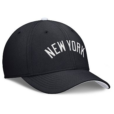Men's Nike Navy New York Yankees Primetime Rise Dri-FIT Flex Hat