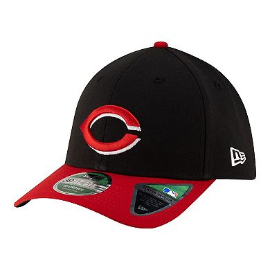Men's New Era Black Cincinnati Reds Player Replica 39THIRTY M-Crown Flex Hat