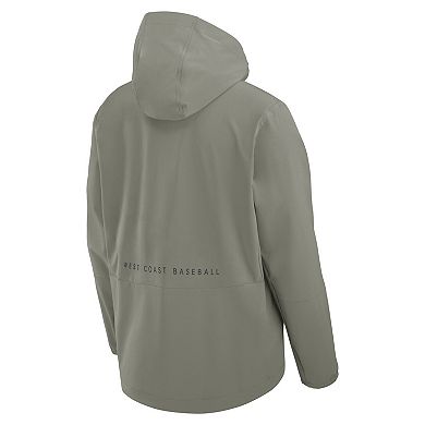 Men's Nike Gray Los Angeles Dodgers Unlimited Packable Full-Zip Hooded Jacket