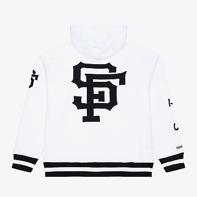 Men's Mitchell & Ness White San Francisco Giants Cooperstown Collection Fleece Hoodie