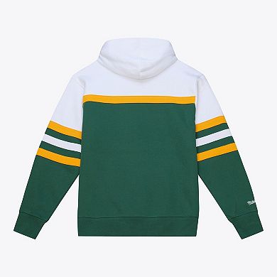 Men's Green Mitchell & Ness Green Bay Packers Head Coach Hoodie