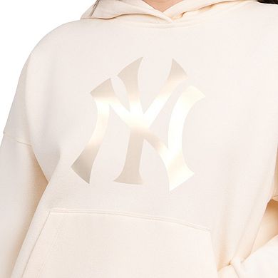 Women's Starter Cream New York Yankees Pastel Relaxed Hoodie