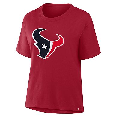 Women's Fanatics Red Houston Texans Essential Legacy T-Shirt