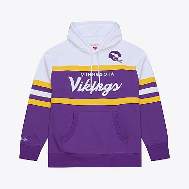 Men's Purple Mitchell & Ness Minnesota Vikings Head Coach Hoodie