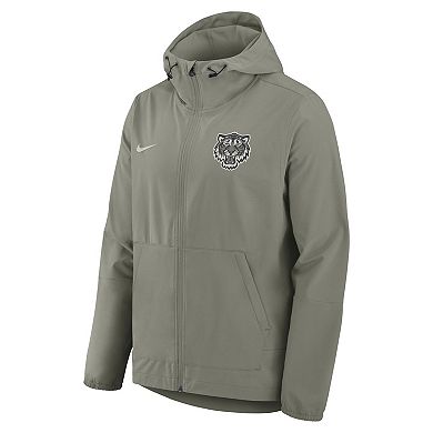 Men's Nike Gray Detroit Tigers Unlimited Packable Full-Zip Hooded Jacket