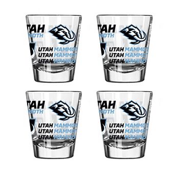 Utah Mammoth 4 pc Spirit 2oz. Shot Glass Set