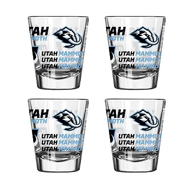 Utah Mammoth 4-Piece Spirit 2oz. Shot Glass Set