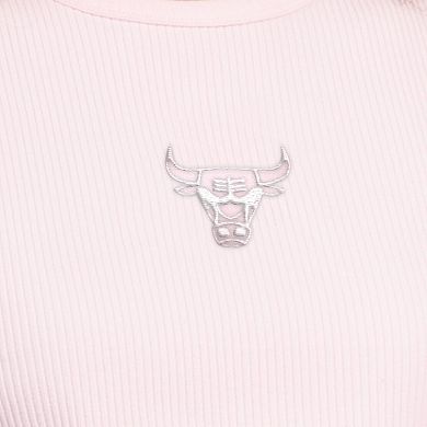 Women's Starter Pink Chicago Bulls Pastel Ribbed Tank Top