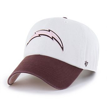Unisex '47 Stone/Burgundy Los Angeles Chargers Love Letter Clean Up Adjustable Hat