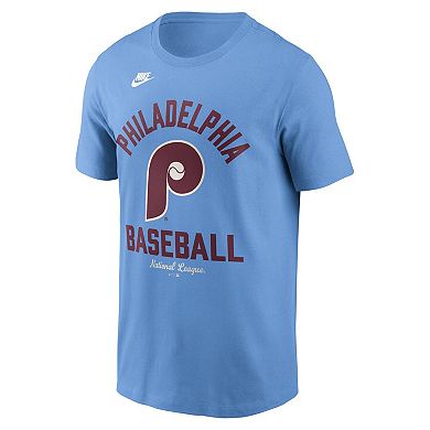 Men's Nike Light Blue Philadelphia Phillies Cooperstown Collection T-Shirt