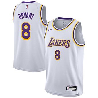 Youth Nike Kobe Bryant White Los Angeles Lakers Swingman Jersey - Association Edition