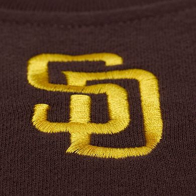 Women's Mitchell & Ness Brown San Diego Padres Script Sweatshirt