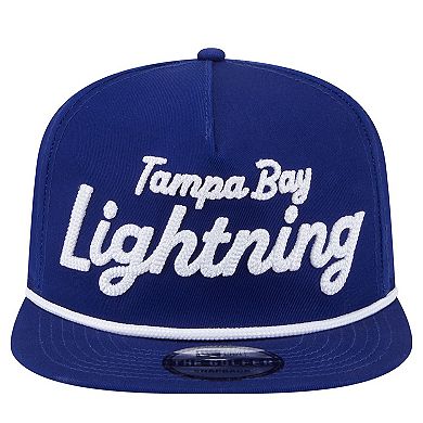Men's New Era Blue Tampa Bay Lightning Team Text Golfer Adjustable Hat