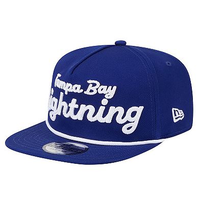 Men's New Era Blue Tampa Bay Lightning Team Text Golfer Adjustable Hat