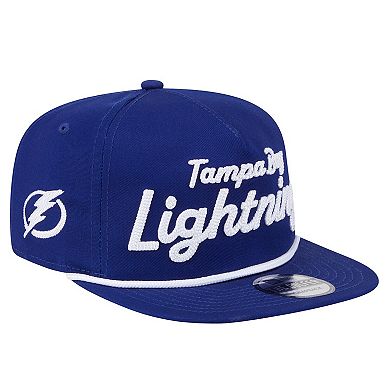 Men's New Era Blue Tampa Bay Lightning Team Text Golfer Adjustable Hat