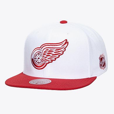Men's Mitchell & Ness White Detroit Red Wings Legendary Home Snapback Hat