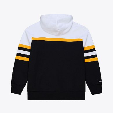 Men's Black Mitchell & Ness Pittsburgh Steelers Head Coach Hoodie