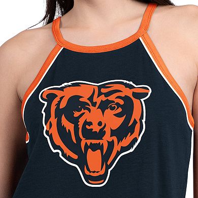 Women's G-III 4Her by Carl Banks Navy Chicago Bears Redemption Win Slub Tank Top
