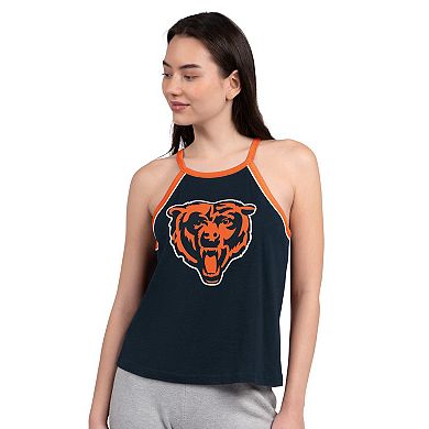 Women's G-III 4Her by Carl Banks Navy Chicago Bears Redemption Win Slub Tank Top