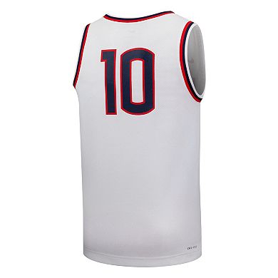 Unisex Nike #10 White UConn Huskies Replica Basketball Jersey