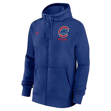Men's Nike Royal Chicago Cubs Primetime Lockup Full-Zip Hoodie