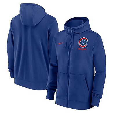Men's Nike Royal Chicago Cubs Primetime Lockup Full-Zip Hoodie