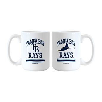 Logo Brands Tampa Bay Rays 15oz. Current & Throwback Mug Set