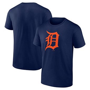 Men's Logo Athletic Navy Detroit Tigers Official Logo T-Shirt