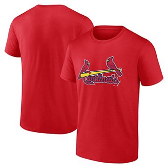 Men's Logo Athletic Red St. Louis Cardinals Wordmark T-Shirt