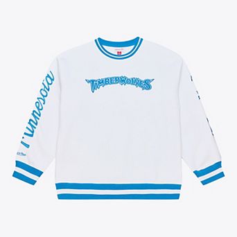 Men's Mitchell & Ness White Minnesota Timberwolves Arctic Fleece Sweatshirt