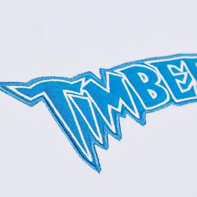 Men's Mitchell & Ness White Minnesota Timberwolves Arctic Fleece Sweatshirt