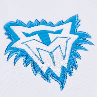 Men's Mitchell & Ness White Minnesota Timberwolves Arctic Fleece Sweatshirt