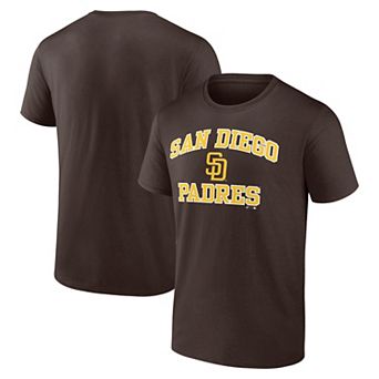 Men's Logo Athletic Brown San Diego Padres Heart and Soul T-Shirt