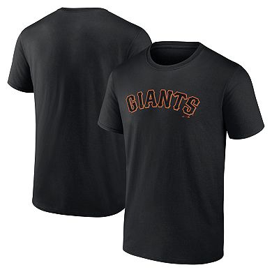 Men's Logo Athletic Black San Francisco Giants Wordmark T-Shirt