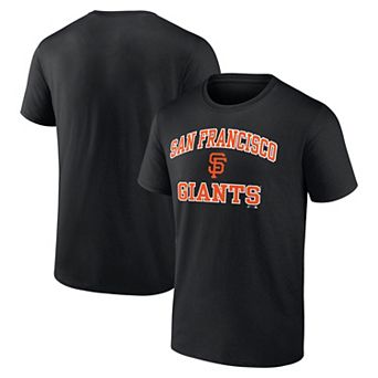 Men's Logo Athletic Black San Francisco Giants Heart and Soul T-Shirt